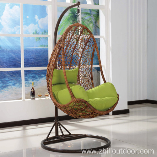 Garden Furniture Wicker Balcony Hanging Chair with Stand